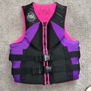 Hyper lite wakeboard life jacket ladies sz small
